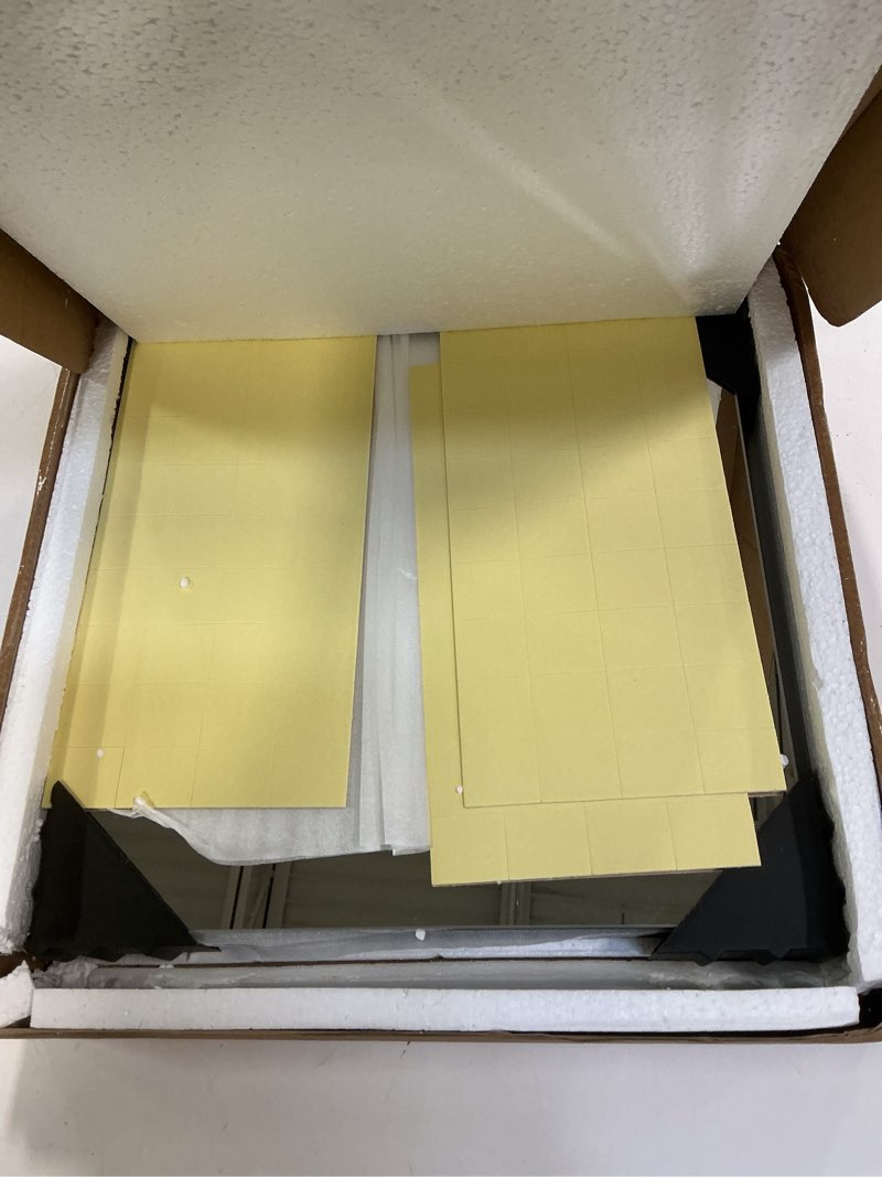 Condition photo showing Good Condition for 12 Pcs Acrylic Flexible Mirror Sheets, 12 x 12 in Mirror Tiles Self Adhesive Square Cuttable Mirror Wall Stickers Non Glass Acrylic Safety Reflective Mirror for DIY Craft Home Wall Decoration