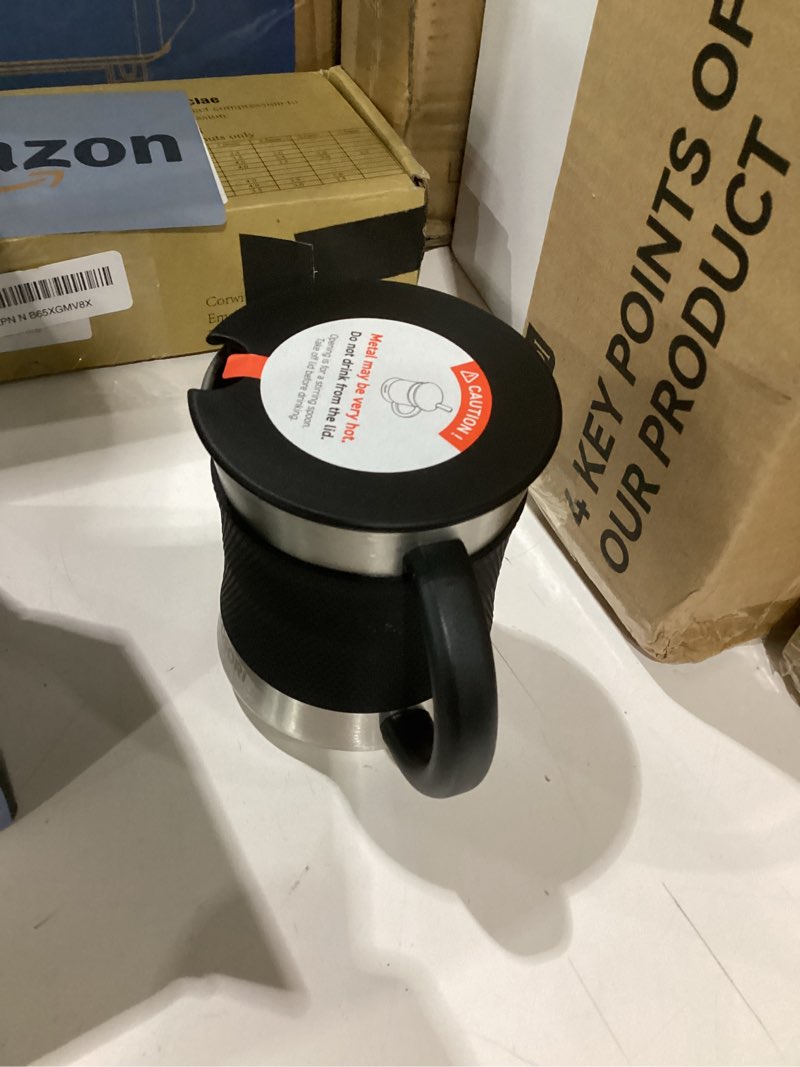 Condition photo showing Good Condition for cosori coffee mug warmer & mug set for desk, cup heater, office & christmas gifts, 1°f precise temperature control, touch tech & lcd digital display (77-194?), 304 stainless steel, silver/black silver and black 1 count (pack of 1)