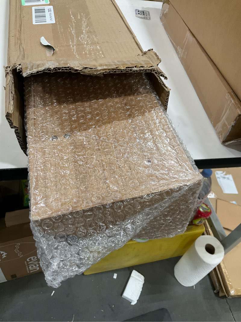 Condition photo showing Good Condition for SKOLOO Wall Shelf with Hooks, 35-Inch Brown Coat Rack Wall Mount with Shelf Organizer - Heavy Duty, 5 Tri Hooks - Perfect for Entryway, Hallway, Living Room, Bedroom, Mudroom