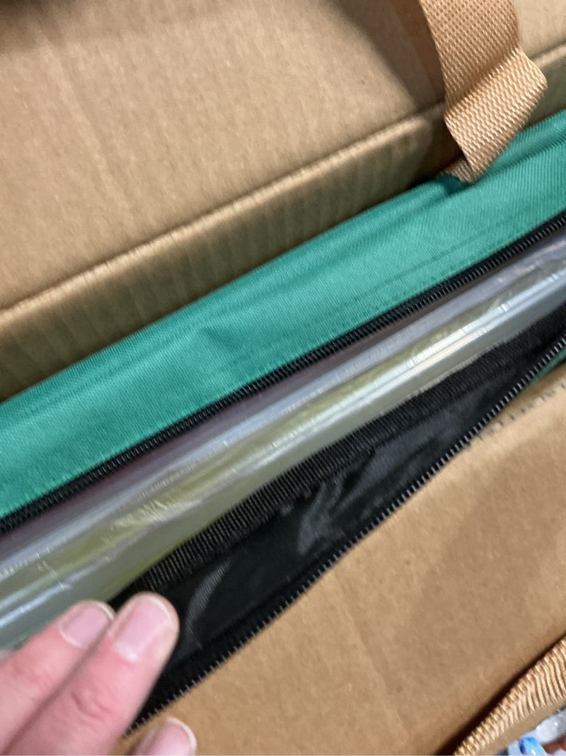 Condition photo showing New/Like New for American Mahjong Game Set, 166 Green Tiles, 4 All-in-One Color Rack/Pushers, Complete Mahjong Tile Set?Green Carrying Bag