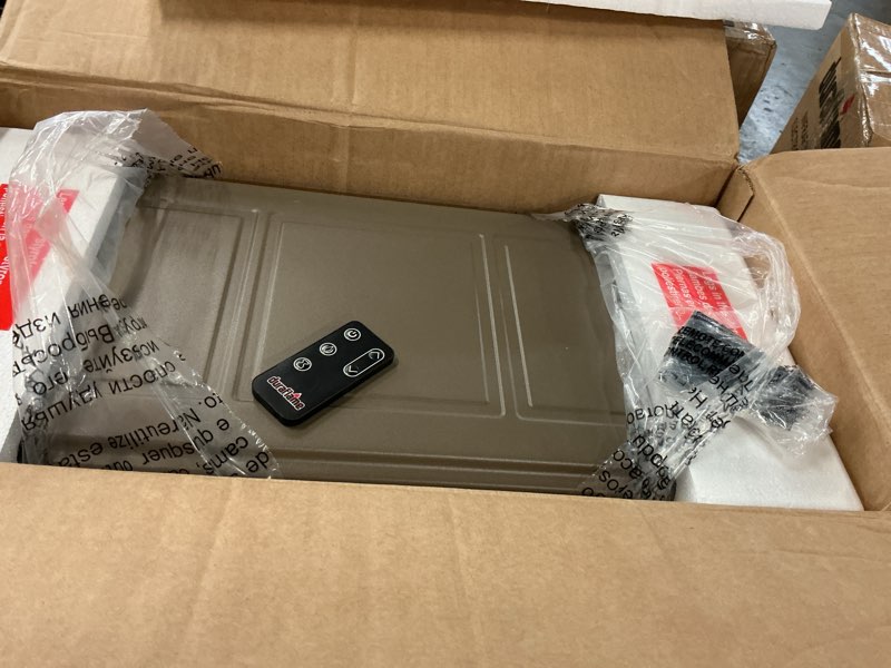 Condition photo showing As Is for duraflame Infrared Quartz Electric Stove Heater - DFI-591-22 - Taupe