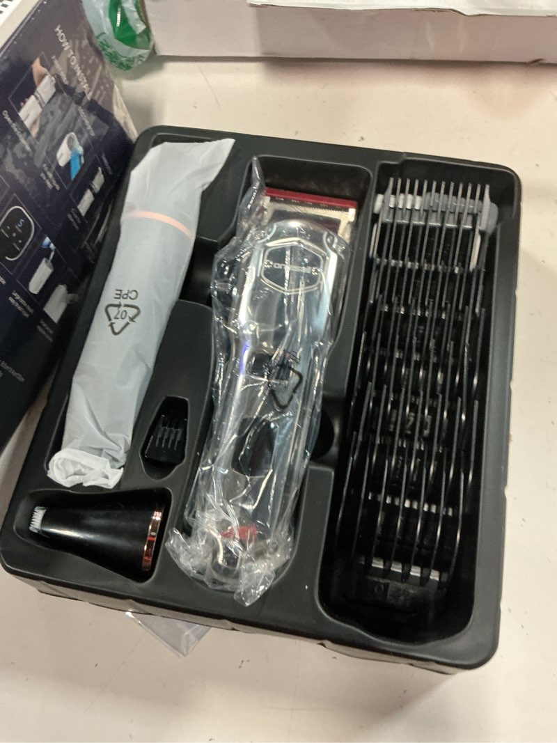 Condition photo showing New/Like New for oneisall dog grooming kit for heavy thick hair&coats/low noise rechargeable cordless waterproof dog clippers for grooming animals&pets/pet shaver with stainless steel blade and paw trimmer