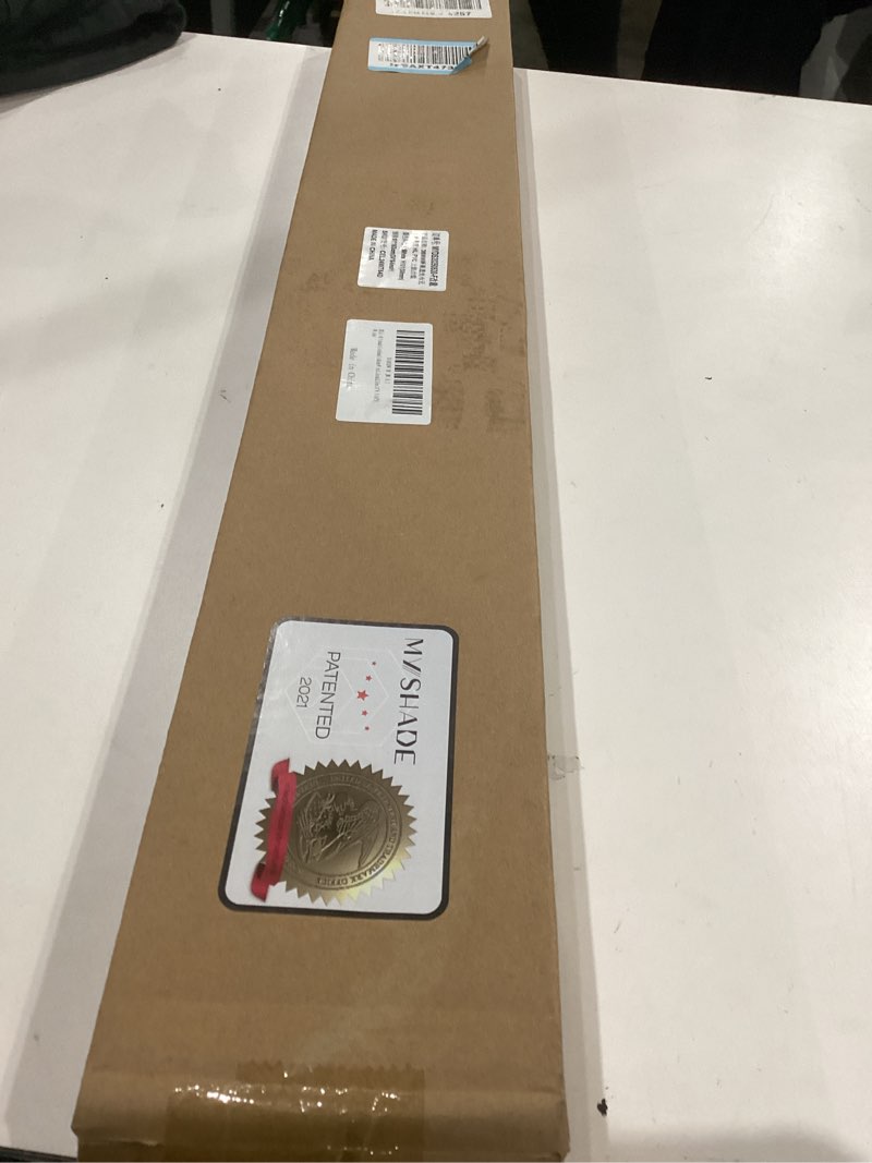 Condition photo showing Good Condition for myshade cordless cellular window shades light filtering blinds for indoor windows 1.5 inch honeycomb cell sheer fabric accordion pull down blinds easy lift easy to install, size 24" w x 64" h (white) white 24"w x 64"h