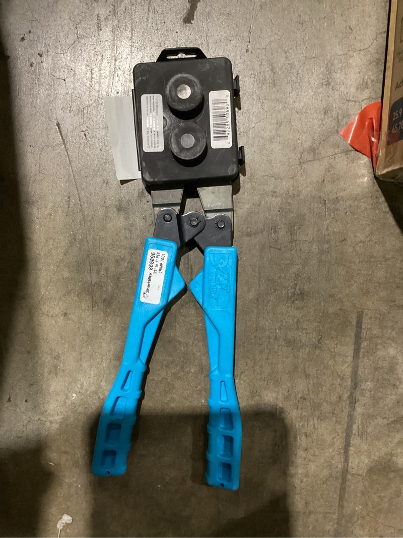 Condition photo showing As Is for SharkBite 3/8-in, 1/2-in, 3/4-in, 1-in PEX Crimp Tool