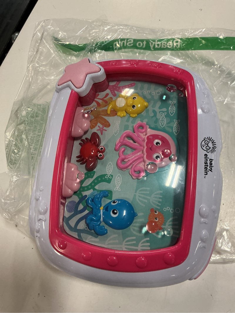 Condition photo showing As Is for baby einstein sea dreams soother musical crib toy and sound machine, pink, newborn and up
