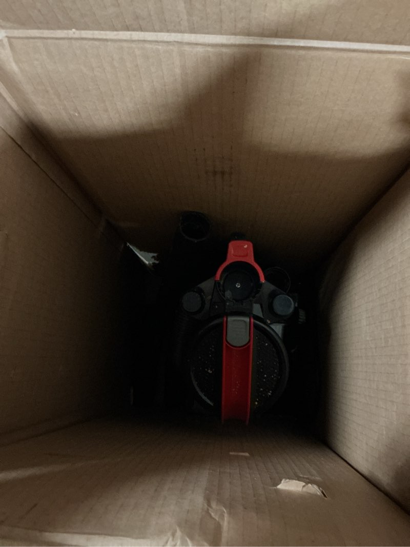 Condition photo showing As Is for bissell cleanview upright bagless vacuum cleaner with active wand, 3536 black/cobalt blue