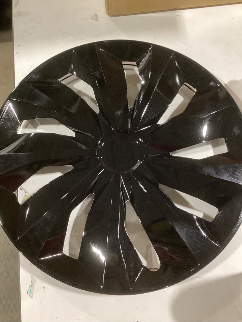 Condition photo showing New/Like New for Hubcap Wheel Cover Replacement R17 Hub Caps Universal-Fit Steel Wheel Rim Cover ABS Material Exterior Accessories for Most Car Truck SUV -Set of 4?17-inch?Black? TT-Black 17-inch