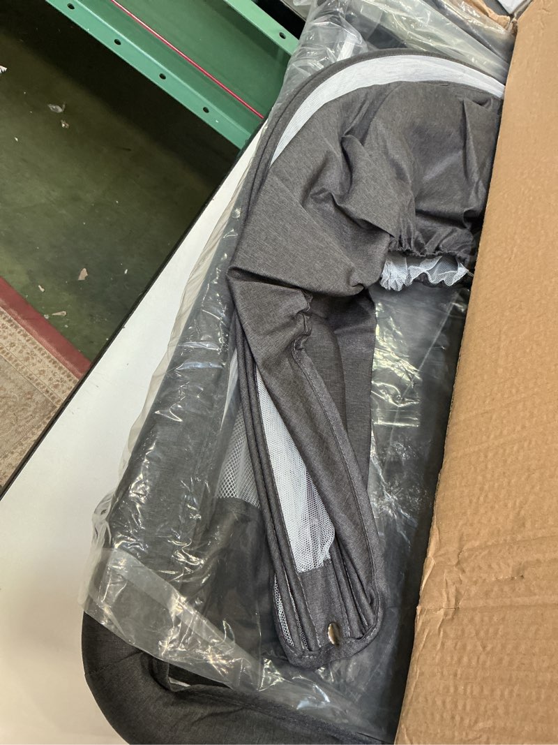 Condition photo showing As Is for Baby Bassinet, Baby Basinet Bedside Sleeper, Easy to Fold Portable Crib Side Bassinet 2025new Style Girl/boy bassinets (Dark Gray)