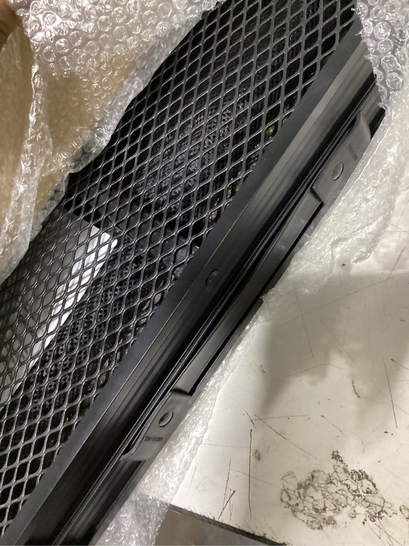 Condition photo showing As Is for 2 ft folding camping table, adjustable height 10.6-22 in, small grill table | black metal mesh,23.6 x 15.8 in,portable & compact for outdoor,indoor,picnic,bbq,tailgating, with carry handle,66 lb capacity black small 2ft - 23.6"l x 15.8"w x 10.6"/22"h