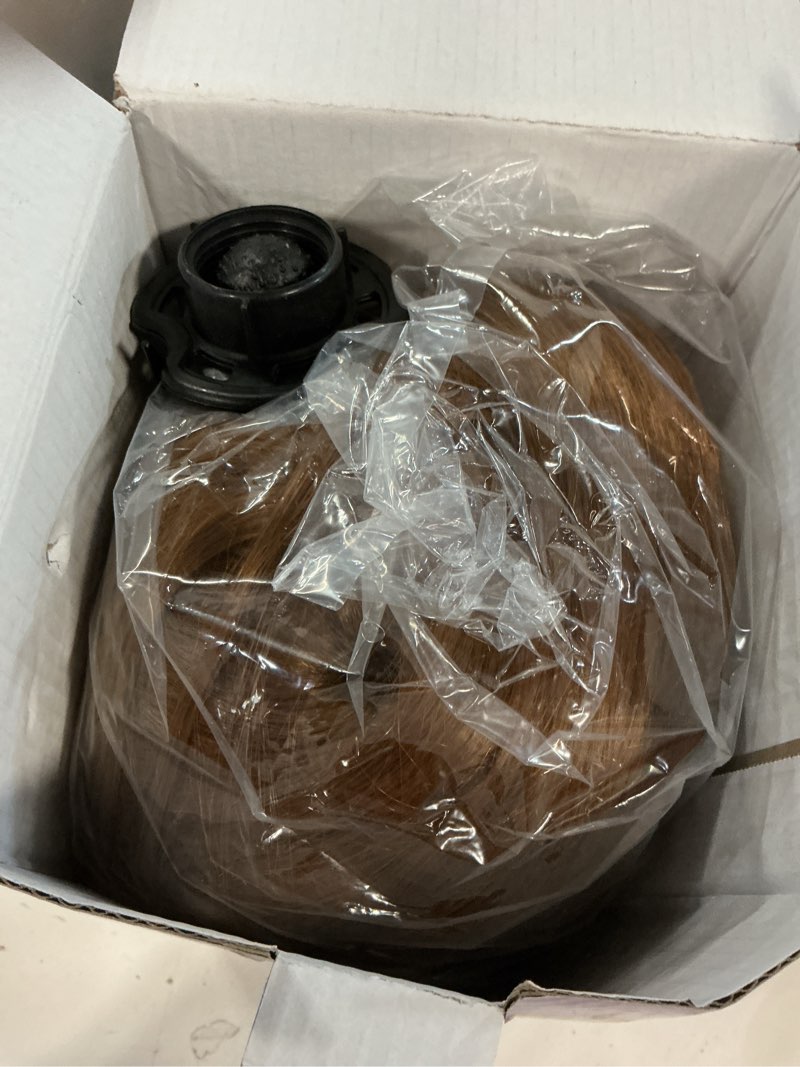Condition photo showing Good Condition for mannequin head with 80% real hair for cosmetology, 26-28" light brown hairdresser training head with clamp holder and tool (blonde)