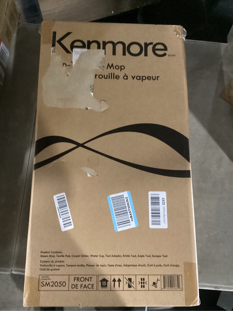 Condition photo showing New/Like New for kenmore sm2050 2-in-1 steam mop hard floor cleaner with 2 modes & 2pcs washable pads for carpets, rugs and upholstery, green