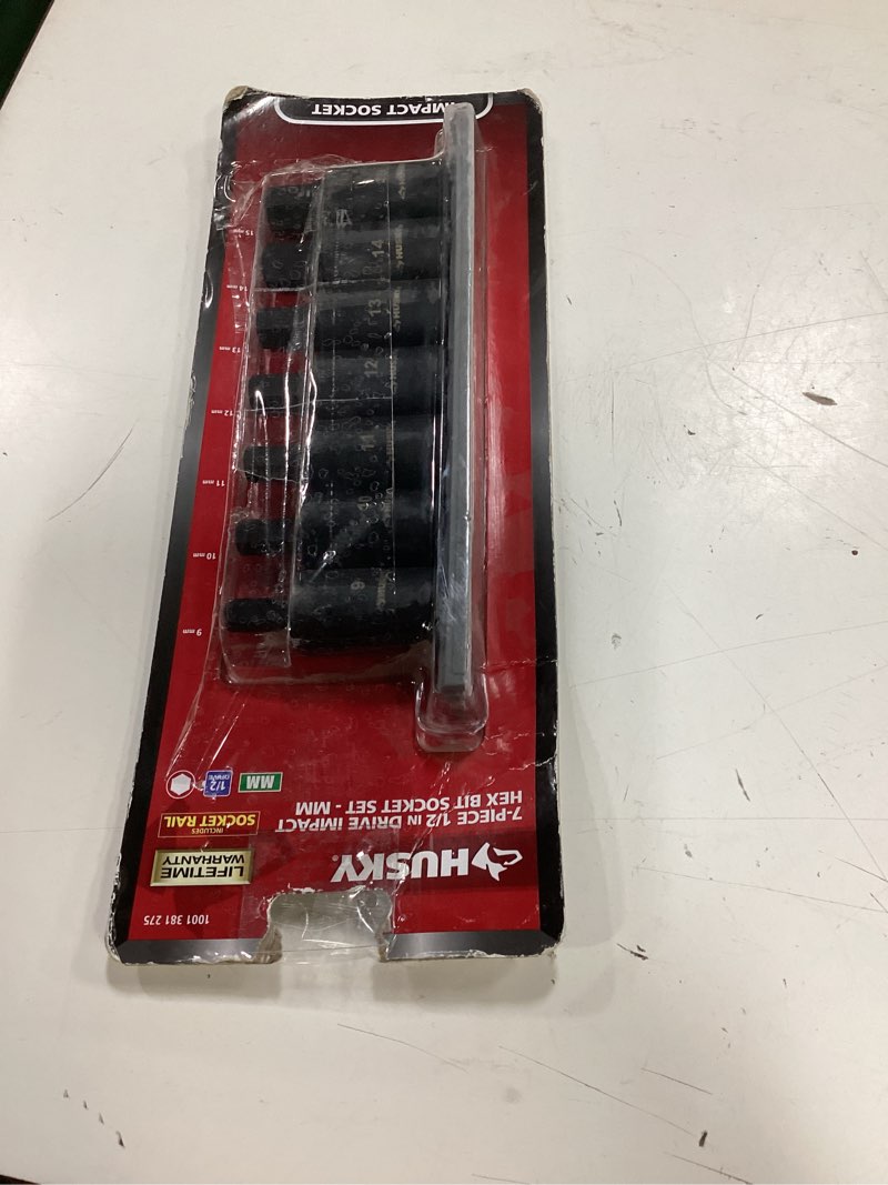 Condition photo showing Good Condition for 1/2 in. drive hex bit impact socket set mm (7-piece)