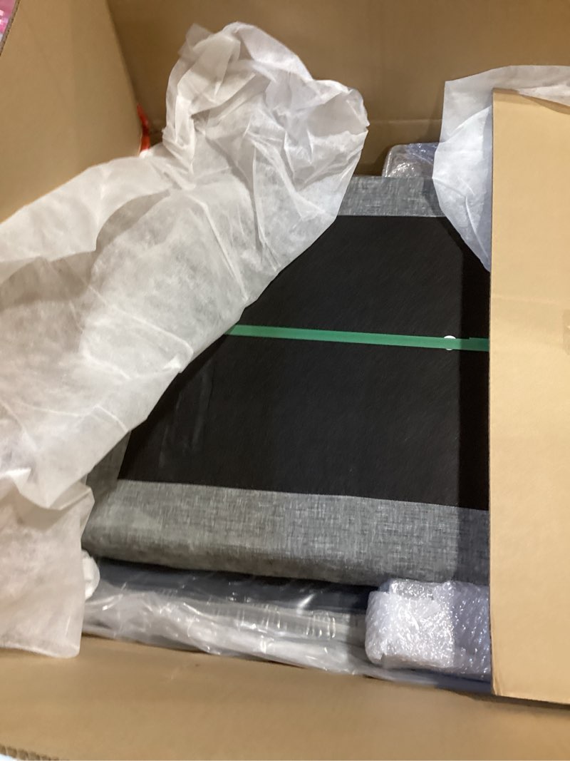 Condition photo showing As Is for Furmax Sectional Couches for Living Room, U-Shaped Sofa Couch with Linen Fabric, 4 Seat Sofa Set with Double Chaise for Apartment (Fabric, Grey) INCOMPLETE 