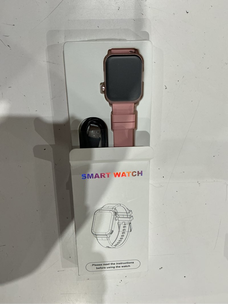 Condition photo showing Good Condition for smart watch for men, 120 sports modes smartwatch with 1.83" hd, alexa built-in, heart rate/sleep monitor, ip67 waterproof, bluetooth call & music control fitness watch for iphone/android (pale pink)
