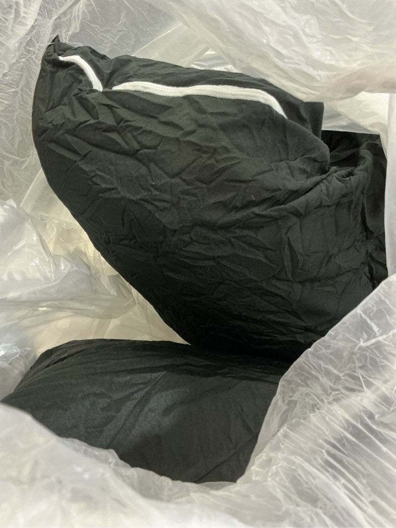 Condition photo showing As Is for boyspring soft patio hanging egg chair cushion replacement, 47x31.5x4.7 inch comfortable thicken cotton hanging basket chair cushions indoor outdoor egg chair cushion (black)