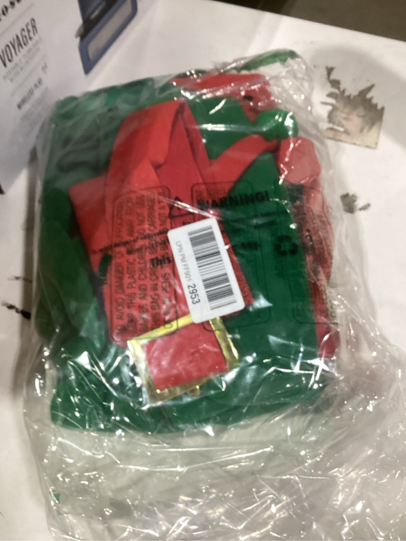 Condition photo showing Good Condition for EraSpooky Elf Costume Men Christmas Santa Helper Fancy Dress Red and Green Large