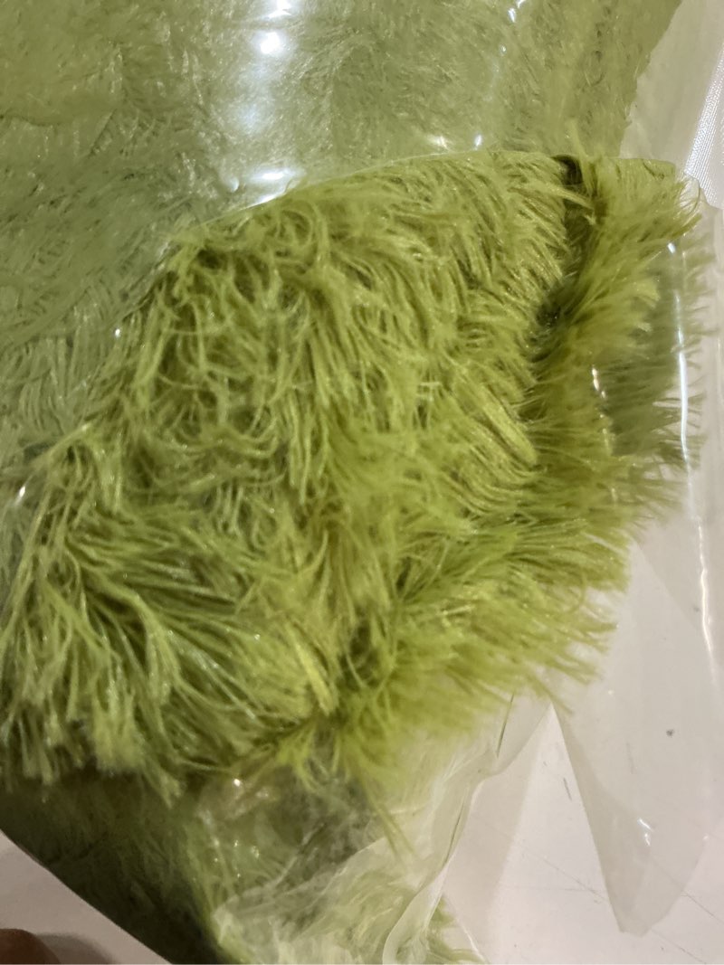 Condition photo showing Good Condition for olanly area rugs for living room bedroom, machine washable 4x5.9 ft soft fluffy shaggy bedside rug, indoor floor carpet for kids girls and boys, dorms, nursery rooms, home decor aesthetic, grey 4x5.9 ft grey