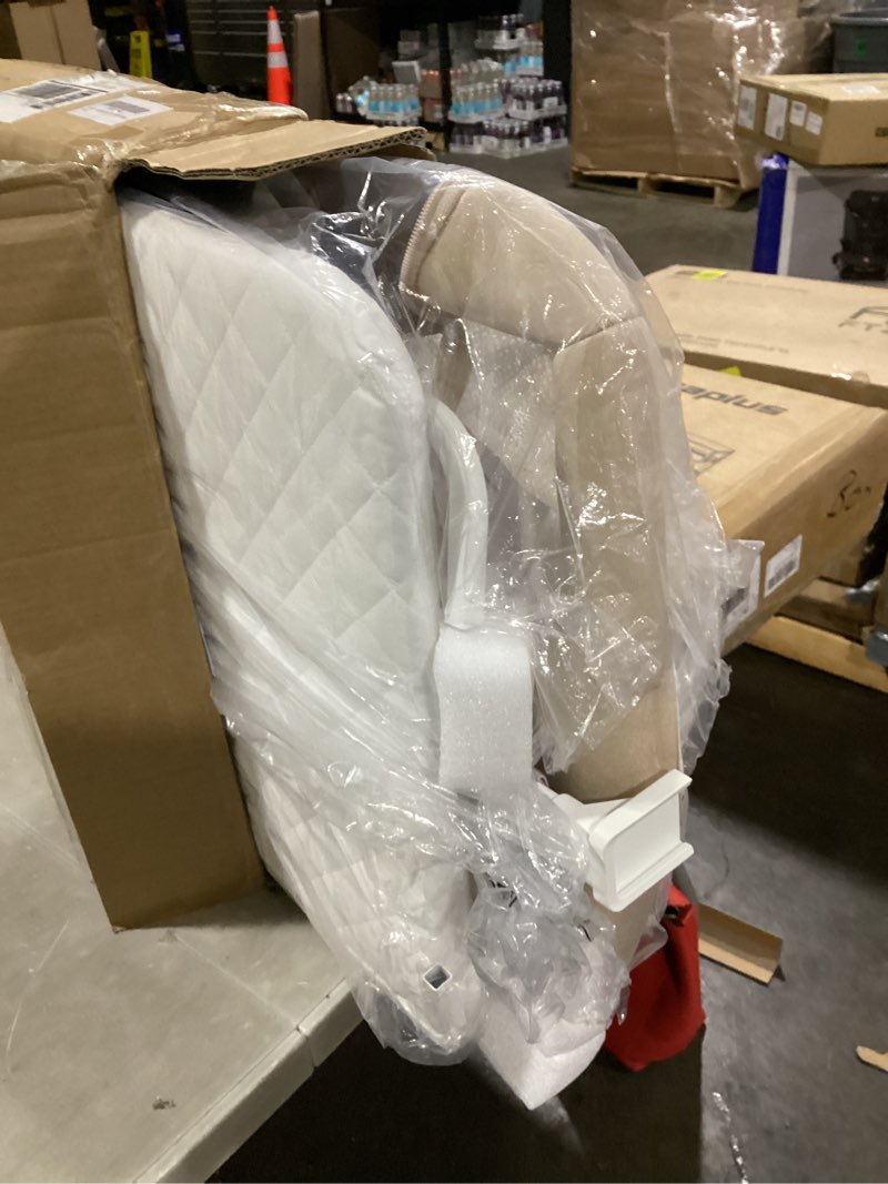 Condition photo showing As Is for bassinet bedside sleeper - all-mesh design, portable bedside bassinet for baby with washable mattress, 5 adjustable heights?beige?