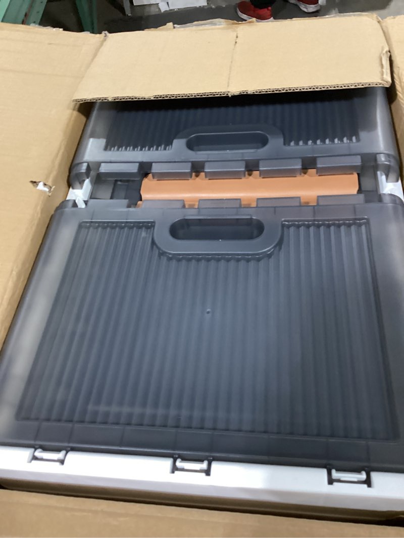 HAIXIN Storage Bins with Lids - Collapsible Storage Bins, Wardrobe Closet Organizer, 19 Gal Stackabl