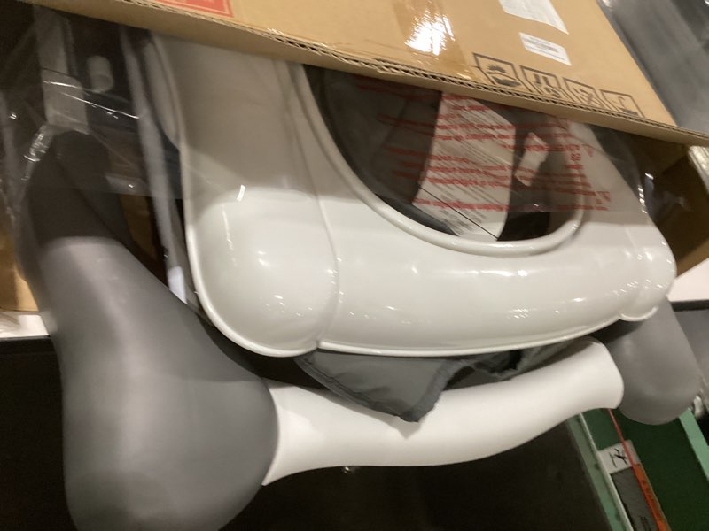 Condition photo showing New/Like New for baby walker, 5-in-1 baby walkers for boys and girls 6-12 months with bouncer, removable footrest, feeding tray & music, foldable & adjustable activity walker for 6-18 months toddler infant c-grey