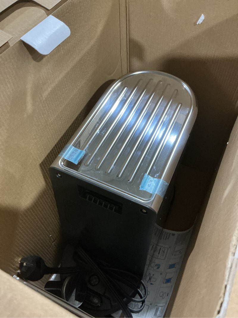 Condition photo showing As Is for breville bambino espresso machine bes450bss, brushed stainless steel