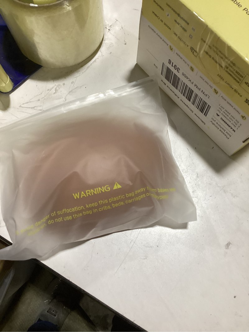 Condition photo showing New/Like New for niidor adhesive bra strapless sticky invisible push up silicone bra for backless dress with nipple covers nude