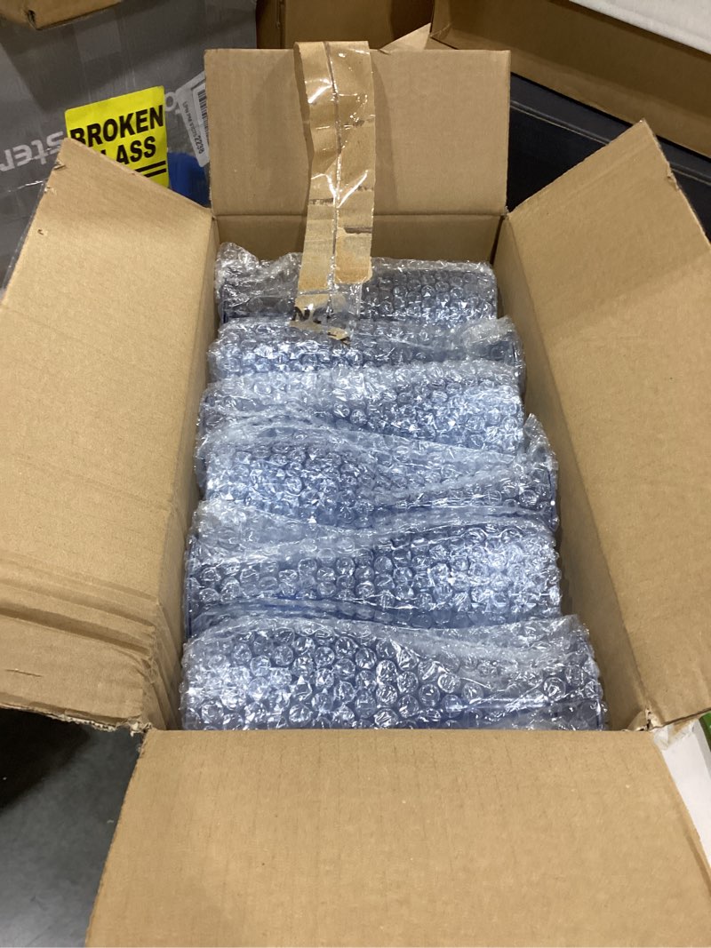 Condition photo showing New/Like New for 12Pcs Blue Plastic Wine Glasses 13.5oz Reusable Acrylic Wedding Goblets Toasting Glassware Unbreakab