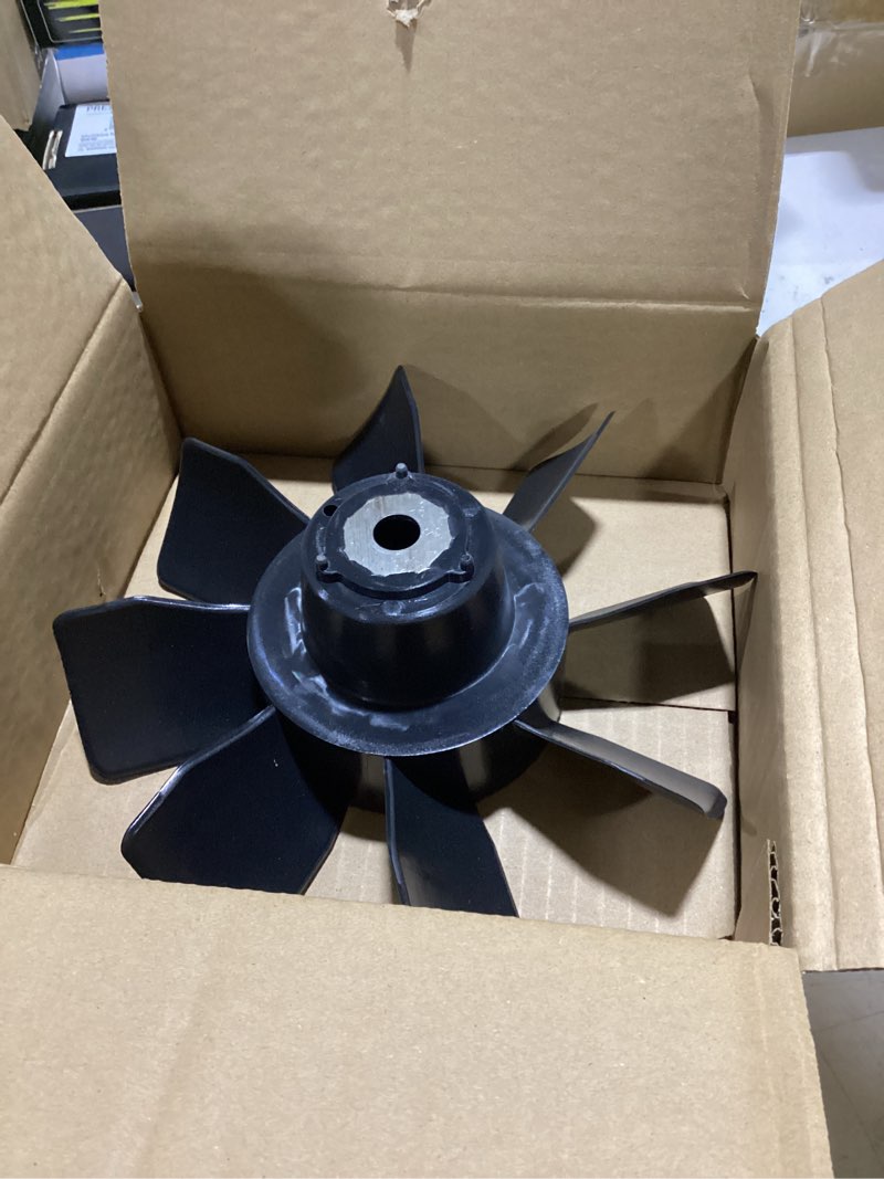 Condition photo showing Good Condition for 84009382 fan compatible with zt-4400 transaxle, fits for zt-4400 1710-1024r on the ferris is2100z, replaces 5105330, 56175, 54084