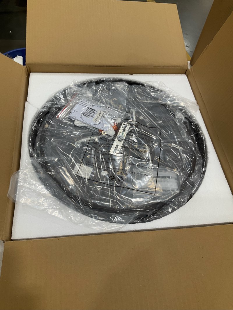 Condition photo showing Good Condition for 16 inch flush mount ceiling light, 3-light close to ceiling light fixtures with oil rubbed bronze finish for bathroom bedroom kitchen hallway, cl4822-3w-bk frosted class & oil rubber bronze 16 inch
