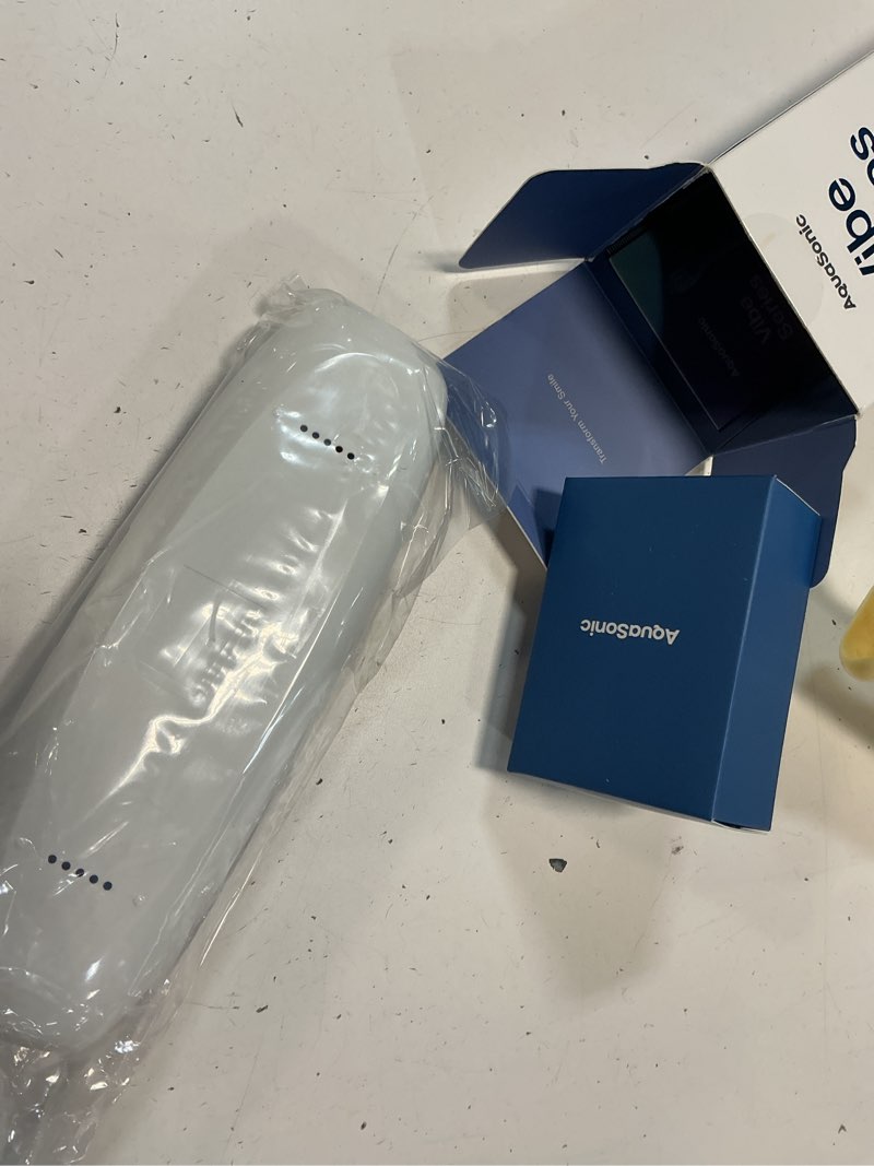 Condition photo showing Good Condition for Aquasonic Vibe Series Ultra-Whitening Toothbrush – ADA Accepted Electric Toothbrush - 8 Brush Heads & Travel Case – 40,000 VPM Motor & Wireless Charging - 4 Modes w Smart Timer – Sapphire Blue