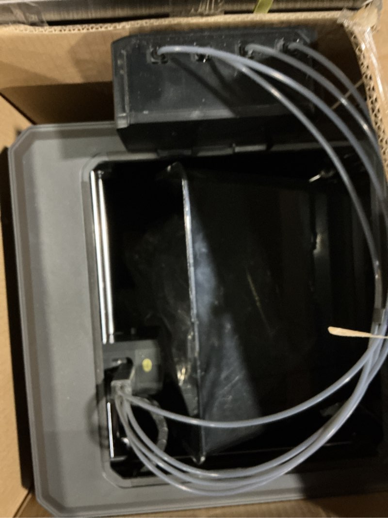 Condition photo showing As Is for elegoo centauri carbon 2 combo multi color 3d printer, corexy 500mm/s high speed multicolor printing with canvas, 1-click full auto leveling and 350°c high-temp nozzle, 256x256x256mm build volume