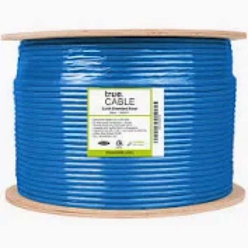 Lysymixs Cat6 Ethernet Cable 1000FT Channel Test Pass, Cat6 1000ft Ethernet Cable 23AWG Solid CCA, C