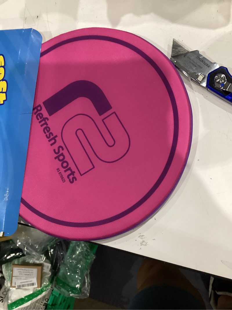 Condition photo showing Good Condition for soft flying disc for kids - best girl toys age 4 & up - engaging toy for 7 year old girl birthday gifts - summer toys for girls all ages - fun sports toy & party favors & outdoor toys age 6-8 pink