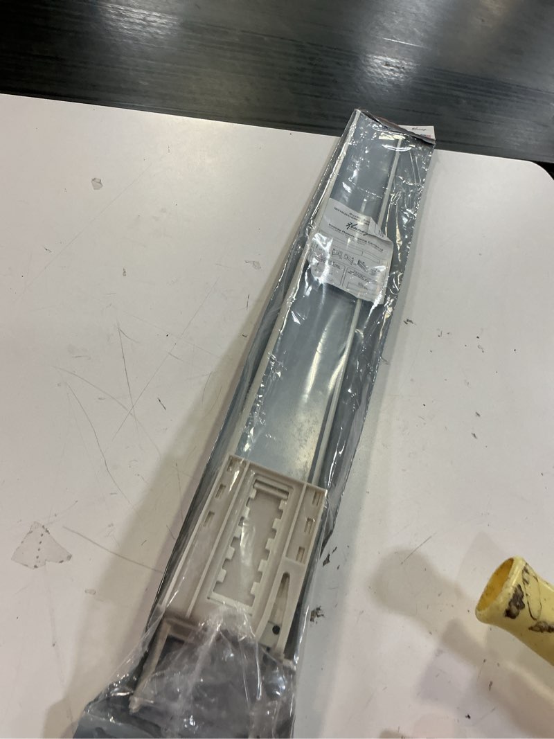 Condition photo showing As Is for kenney 506ap classic 2.5 adjustable projection, 28 to 48-inch wide pocket curtain rod, white 28-48"