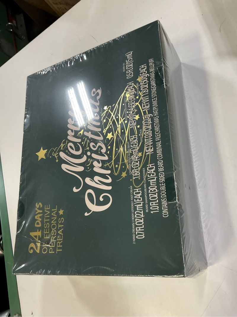 Condition photo showing New/Like New for Rinse&Robust Mens Christmas Gifts 2025 Advent Calendar 24PCS Beauty Advent Calendar for Men Christmas Advent Calendars Holiday Gifts 24 Days Countdown Calendar Beard Care Grooming for Men Dark Green