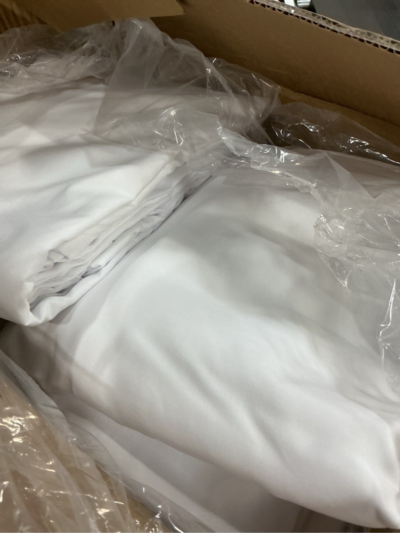 Condition photo showing Good Condition for Bulk Case Pack of 12 Sheet Sets - (12) Complete King Size Sheet Sets with Deep Pockets - Wholesale Bulk Bedding for Hotels, Spas & Airbnbs - Breathable, Cooling, Soft & Wrinkle Free - (King, White) King (Pack of 12) 01 - White