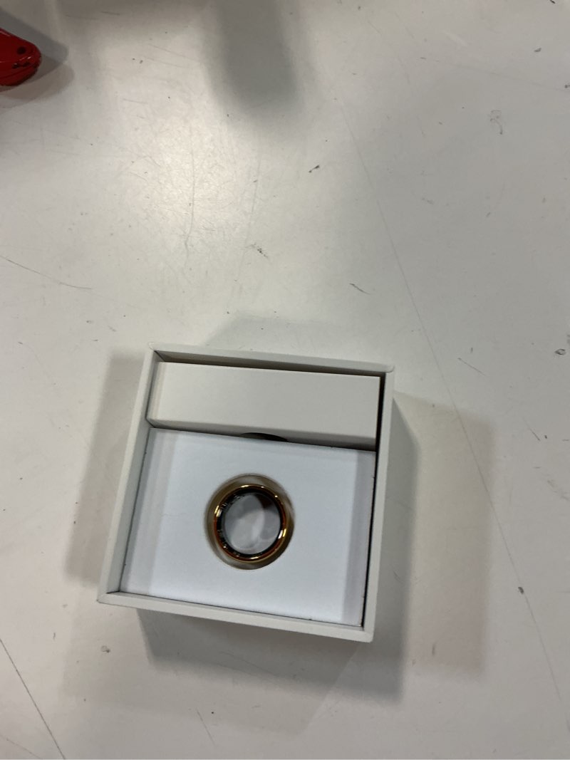 Condition photo showing Good Condition for smart ring | no subscription, heart rate & blood oxygen monitoring, sleep & women’s health tracking, ai health advisor, ip68 waterproof fitness ring for android & ios (gold, 7#) gold 7#