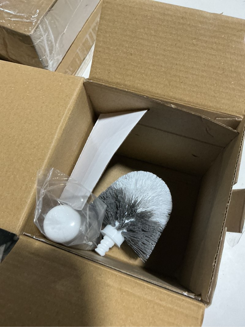Condition photo showing Good Condition for mr.siga toilet bowl brush and holder, premium quality, with solid handle and durable bristles for bathroom cleaning, white, 1 pack one size white