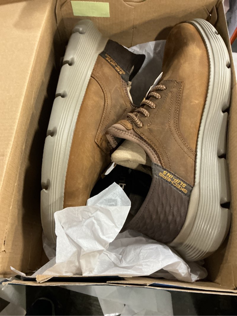 Condition photo showing Good Condition for Sketchers hands free slip ins brown size 8
