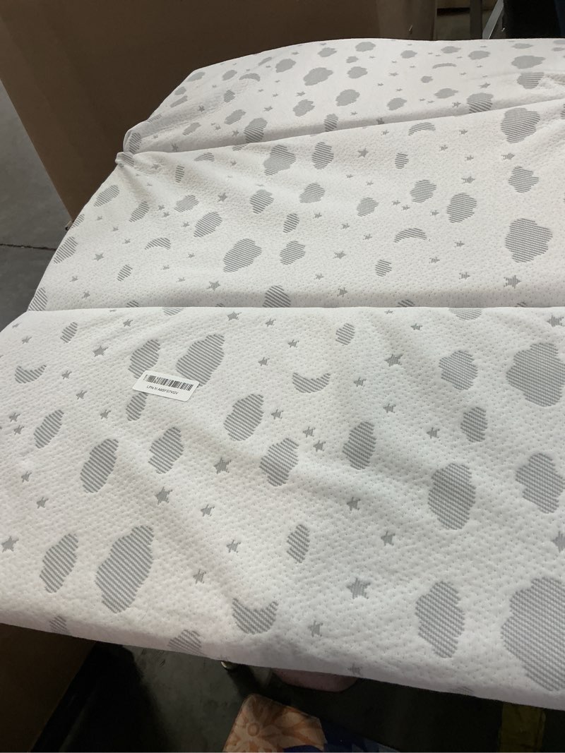Condition photo showing Good Condition for Babylicious Waterproof Pack and Play Mattress Topper | 38" x 26" x 1.5" | Trifold Style - Breathable Soft Plush Foam - Portable Mattress Topper- Baby Foam Mattresses for Babies Dreamy