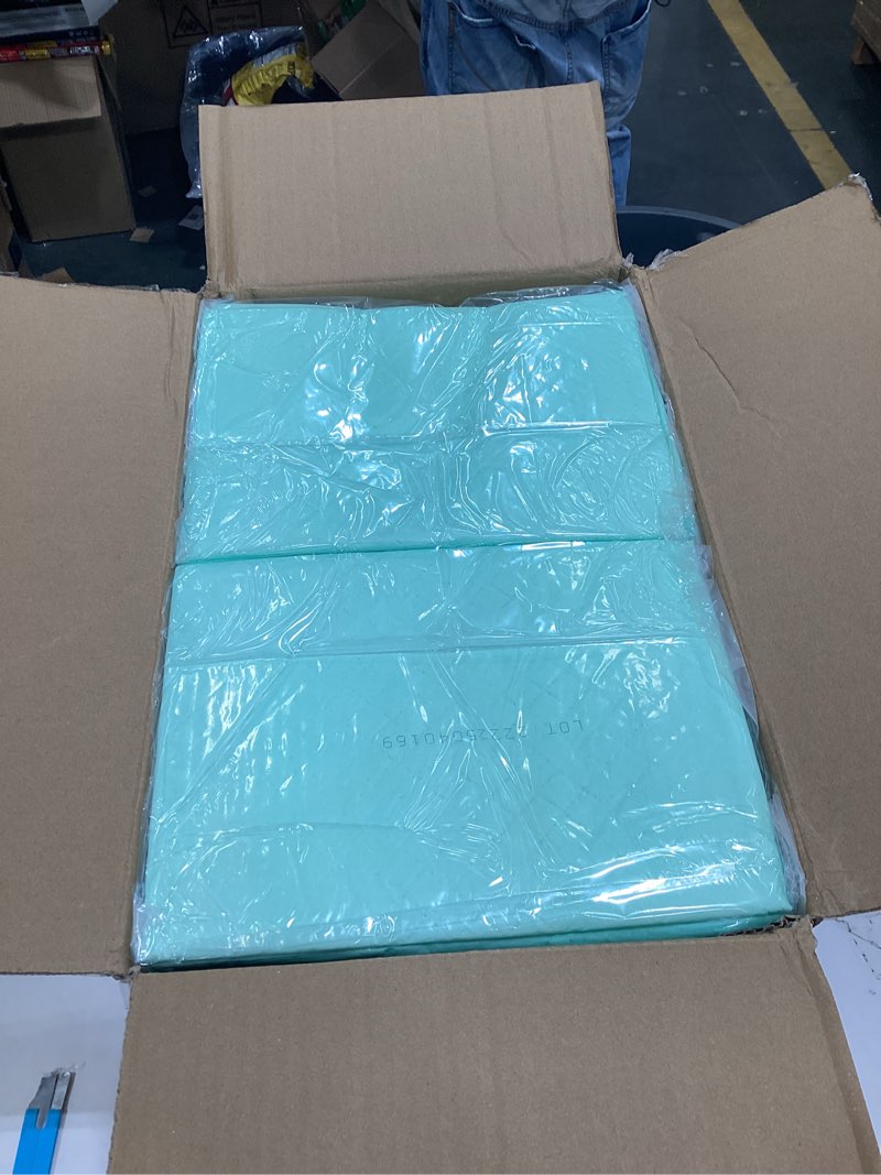 Condition photo showing Good Condition for Medline Super Absorbent Underpad, 36" x 36", 50 Count, Extra Large Disposable Incontinence Pads, Protective Bed Pads, Chucks, For Kids, Adults, Elderly, Furniture & Surface Protection Pee Pad 36 inches x 36 inches (50 Count)