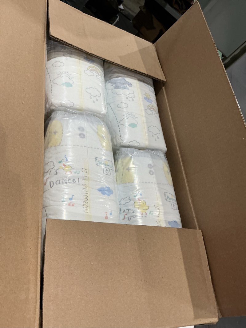 Condition photo showing Good Condition for pampers swaddlers diapers, size 6 (23-44 lbs), 108 count, absorbent, keeps baby dry and comfortable, skin safe disposable baby diaper (packaging may vary) size 6 108
