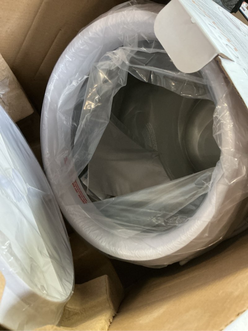 Condition photo showing New/Like New for Zadro Large Hot Towel Warmer Bucket Timer Electric Towel Warmer for Bathroom Auto-Shut Off Heated Towel Warmer Spa (Large | 20L | 12" Dia. x 21" Tall, White)