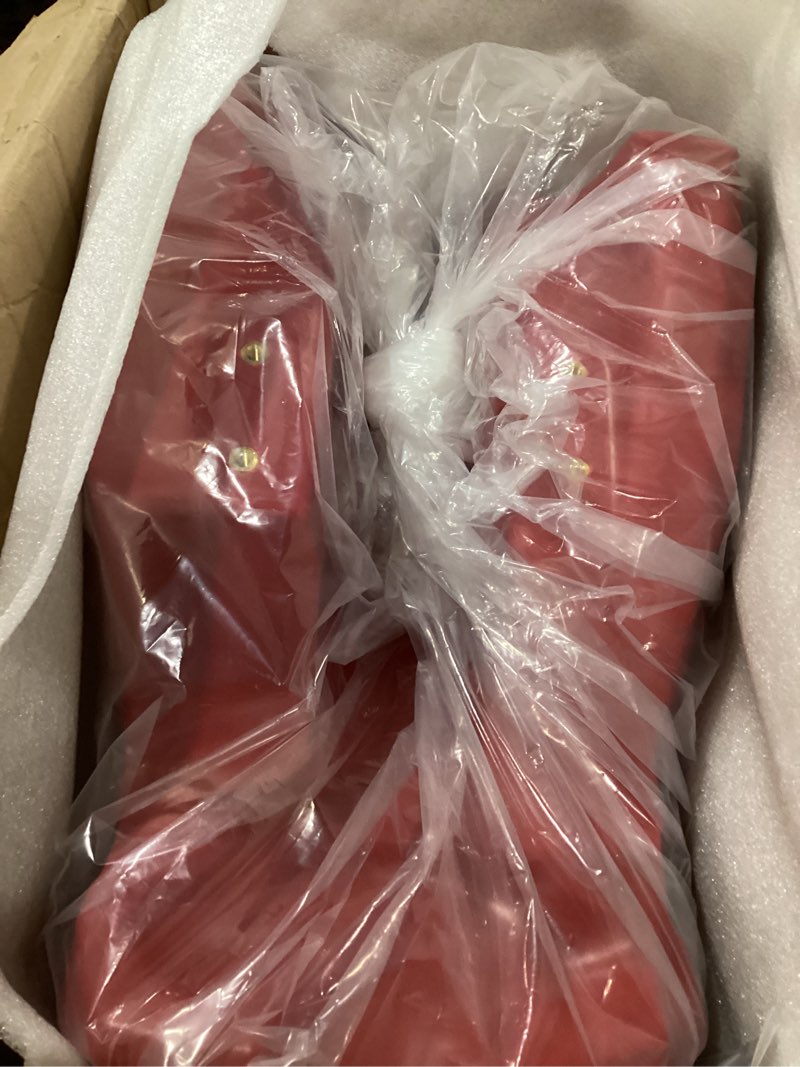 Condition photo showing As Is for 2.38 gal oversize large capacity gas fuel tank for honda cr500r 1989-2001/cr250r 1988-1989/cr125r 1988-1990–2.38 gal cross-linked polyethylene gas tank with petcock valve & cap red