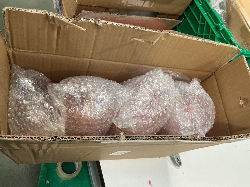 HKSZEH 48 Pcs Pink Plastic Ribbed Coupe Glasses Detachable 7oz Flower Cocktail Glasses Modern Wavy P