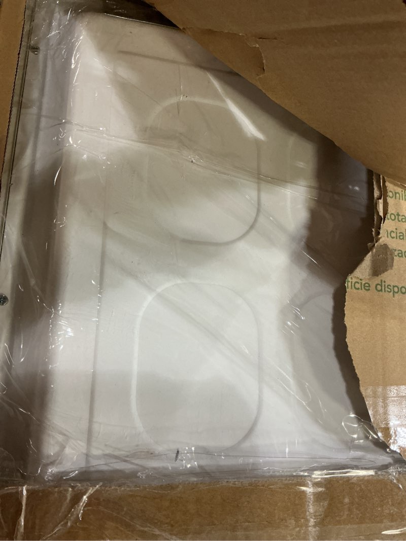 Condition photo showing Good Condition for Lithonia Lighting CPX 2x4 LED Flat Panel Light, 2 Ft. x 4 Ft. LED Light Panel, Ceiling Lighting Fixture, 4000/5000/6000 Adjustable Lumens, 3500K/4000K/5000K Switchable CCT, Smooth Satin Lens, White 3500K | 4000K | 5000K 2 ft. x 4 ft. Switchable Lumens space