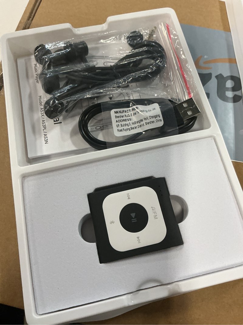 Condition photo showing Good Condition for agptek 64gb clip mp3 player with bluetooth, a53pl portable music player with fm radio, shuffle, no phone needed, for sports(black) 64gb black