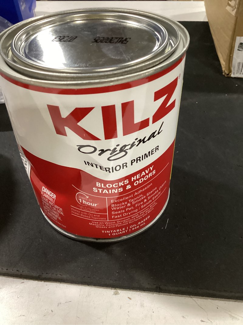 Condition photo showing Good Condition for original 1 qt. white oil-based interior primer, sealer, and stain blocker