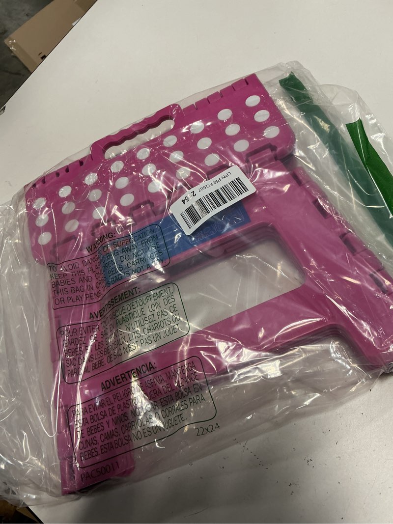 Condition photo showing Good Condition for Dyforce Folding Step Stool 9 Inch, Kids Step Stool, Heavy Duty Step Stools for Adults, Compact Foot Stools, Light-Weight Toddler Step Stools for Kitchen, Bathroom, Holds Up to 300 lbs (Pink) Pink 9inch