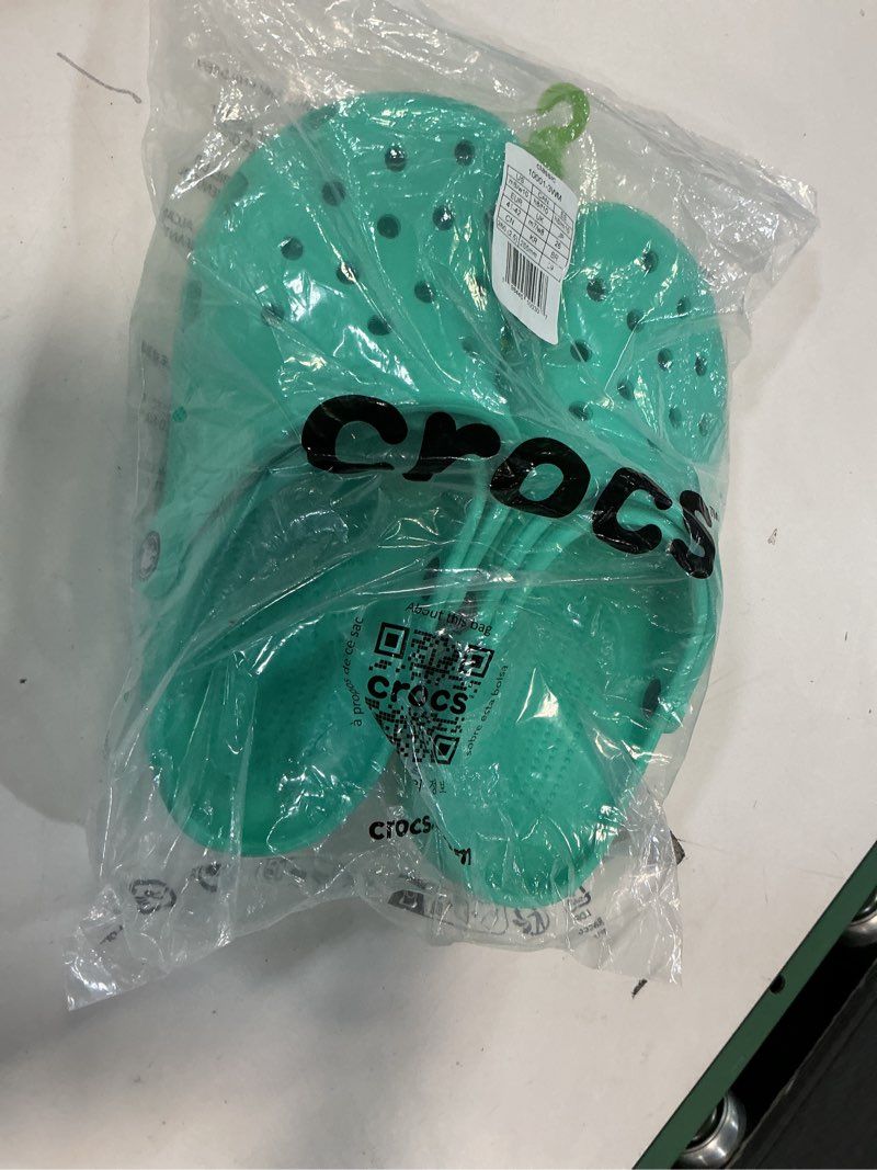 Condition photo showing New/Like New for Crocs Unisex Adult Classic Clog, Green, 7 UK Men/ 9 UK Women